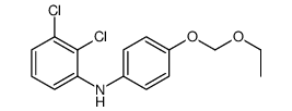 2,3-dichloro-N-[4-(ethoxymethoxy)phenyl]aniline Structure