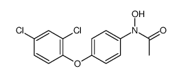N-[4-(2,4-dichlorophenoxy)phenyl]-N-hydroxyacetamide结构式