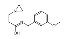 3-(aziridin-1-yl)-N-[(3-methoxyphenyl)methyl]propanamide Structure