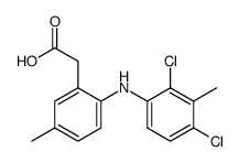 5-methyl-2-(2',4'-dichloro-3'-methylanilino)phenylacetic acid结构式