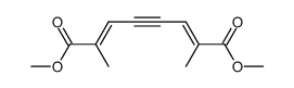 2,7-dimethyl-octa-2t(),6t()-dien-4-ynedioic acid dimethyl ester Structure