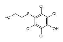 2-(2,3,5,6-tetrachloro-4-hydroxy-phenylsulfanyl)-ethanol结构式