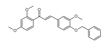 (2E)-1-(2,4-dimethoxyphenyl)-3-(3-methoxy-4-benzyloxyphenyl)-2-propen-1-one结构式