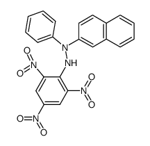 1-(2)Naphthyl-1-phenyl-1-pikryl-hydrazin Structure
