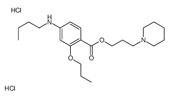 butyl-[4-(3-piperidin-1-ium-1-ylpropoxycarbonyl)-3-propoxyphenyl]azanium,dichloride Structure