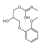 [2-hydroxy-3-(2-methoxyphenoxy)propyl] N-methylcarbamate Structure
