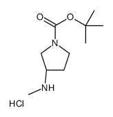 (R)-1-Boc-3-(Methylamino)pyrrolidine hydrochloride结构式