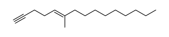 (E)-6-methyl-pentadec-5-en-1-yne结构式