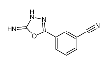 3-(5-Amino-1,3,4-oxadiazol-2-yl)benzonitrile Structure