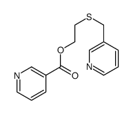 2-(pyridin-3-ylmethylsulfanyl)ethyl pyridine-3-carboxylate Structure