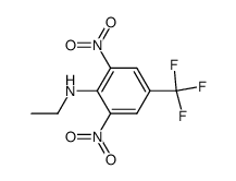 3,5-dinitro-4-ethylaminobenzotrifluoride结构式