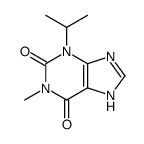 1-methyl-3-propan-2-yl-7H-purine-2,6-dione结构式