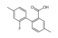 2-(2-fluoro-4-methylphenyl)-5-methylbenzoic acid Structure