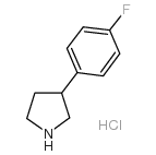 3-(4-Fluorophenyl)pyrrolidine hydrochloride Structure