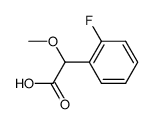 (RS)-(2-fluoro-phenyl)-methoxy-acetic acid结构式