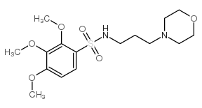 2,3,4-trimethoxy-N-(3-morpholin-4-ylpropyl)benzenesulfonamide结构式