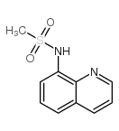 8-(methylsulfonylamino)quinoline结构式