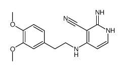 2-amino-4-[2-(3,4-dimethoxyphenyl)ethylamino]pyridine-3-carbonitrile Structure