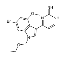 4-[6-Bromo-1-(ethoxymethyl)-4-methoxy-1H-pyrrolo[2,3-b]pyridin-3- yl]-2-pyrimidinamine Structure