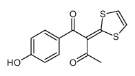 2-(1,3-dithiol-2-ylidene)-1-(4-hydroxyphenyl)butane-1,3-dione结构式