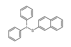 (diphenyl-l3-iodanyl)(naphthalen-2-yl)sulfane Structure