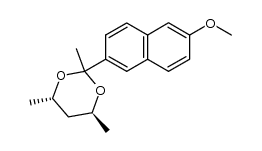 (4S,6S)-2-(6-methoxynaphthalen-2-yl)-2,4,6-trimethyl-1,3-dioxane Structure