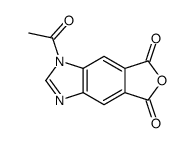 1-ACETYL-1H-FURO[3',4':4,5]BENZO[1,2-D]IMIDAZOLE-5,7-DIONE Structure