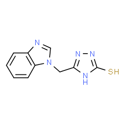 5-(1H-Benzimidazol-1-ylmethyl)-4H-1,2,4-triazole-3-thiol结构式