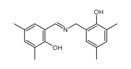 2-hydroxy-3,5-dimethyl-benzaldehyde-(2-hydroxy-3,5-dimethyl-benzylimine) Structure