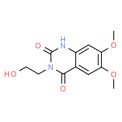 3-(2-Hydroxyethyl)-6,7-dimethoxyquinazoline-2,4(1H,3H)-dione结构式