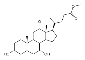 Methyl 3α,7α-dihydroxy-12-oxocholanat结构式