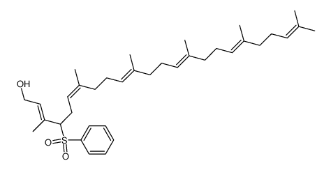 4-phenylsulfonyl-3,7,11,15,19,23-hexamethyltetraeicosa-2E,6Z,10E,14E,18E,22-hexaen-1-ol Structure