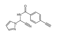 N-[cyano(pyrazol-1-yl)methyl]-4-ethynylbenzamide Structure