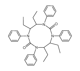 4,5,9,10-tetraethyl-1,3,6,8-tetraphenyl-1,3,6,8-tetrazecane-2,7-dione结构式