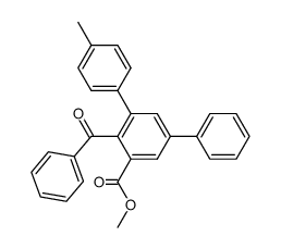 2-Benzoyl-3-(4-methylphenyl)-5-phenyl-benzoesaeure-methylester Structure