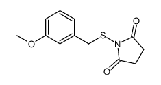 1-[(3-methoxyphenyl)methylsulfanyl]pyrrolidine-2,5-dione结构式