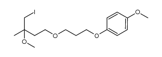 1-(3-(4-iodo-3-methoxy-3-methylbutoxy)propoxy)-4-methoxybenzene Structure