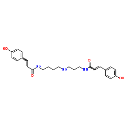 N1,N10-Bis(p-coumaroyl)spermidine Structure