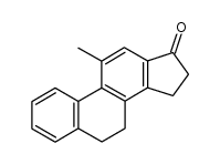 11-methyl-6,7,16,17-tetrahydro-15H-cyclopenta[a]-phenanthren-17-one结构式
