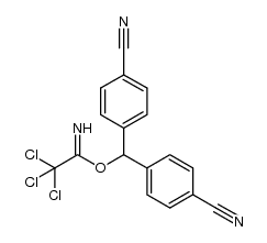 trichloroacetimidate bis-(4-cyanophenyl)methyl ester Structure