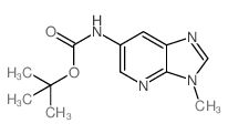 tert-Butyl 3-methyl-3H-imidazo[4,5-b]pyridin-6-ylcarbamate Structure