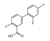 5-(2,4-difluorophenyl)-2-fluorobenzoic acid结构式
