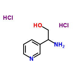 2-氨基-2-(吡啶-3-基)乙醇二盐酸盐结构式
