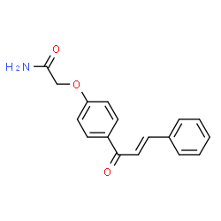 2-(4-CINNAMOYLPHENOXY)ACETAMIDE结构式