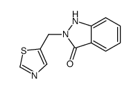 2-(1,3-thiazol-5-ylmethyl)-1H-indazol-3-one结构式