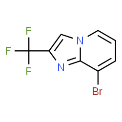 8-溴-2-(三氟甲基)咪唑并[1,2-a]吡啶结构式