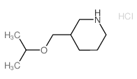 3-(Isopropoxymethyl)piperidine hydrochloride Structure