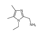 C-(1-Ethyl-4,5-dimethyl-1H-imidazol-2-yl)-methylamine Structure