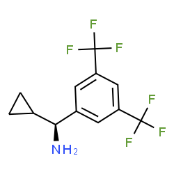 (1S)[3,5-BIS(TRIFLUOROMETHYL)PHENYL]CYCLOPROPYLMETHYLAMINE Structure