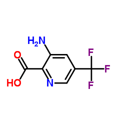 3-Amino-5-(trifluoromethyl)pyridine-2-carboxylic acid结构式